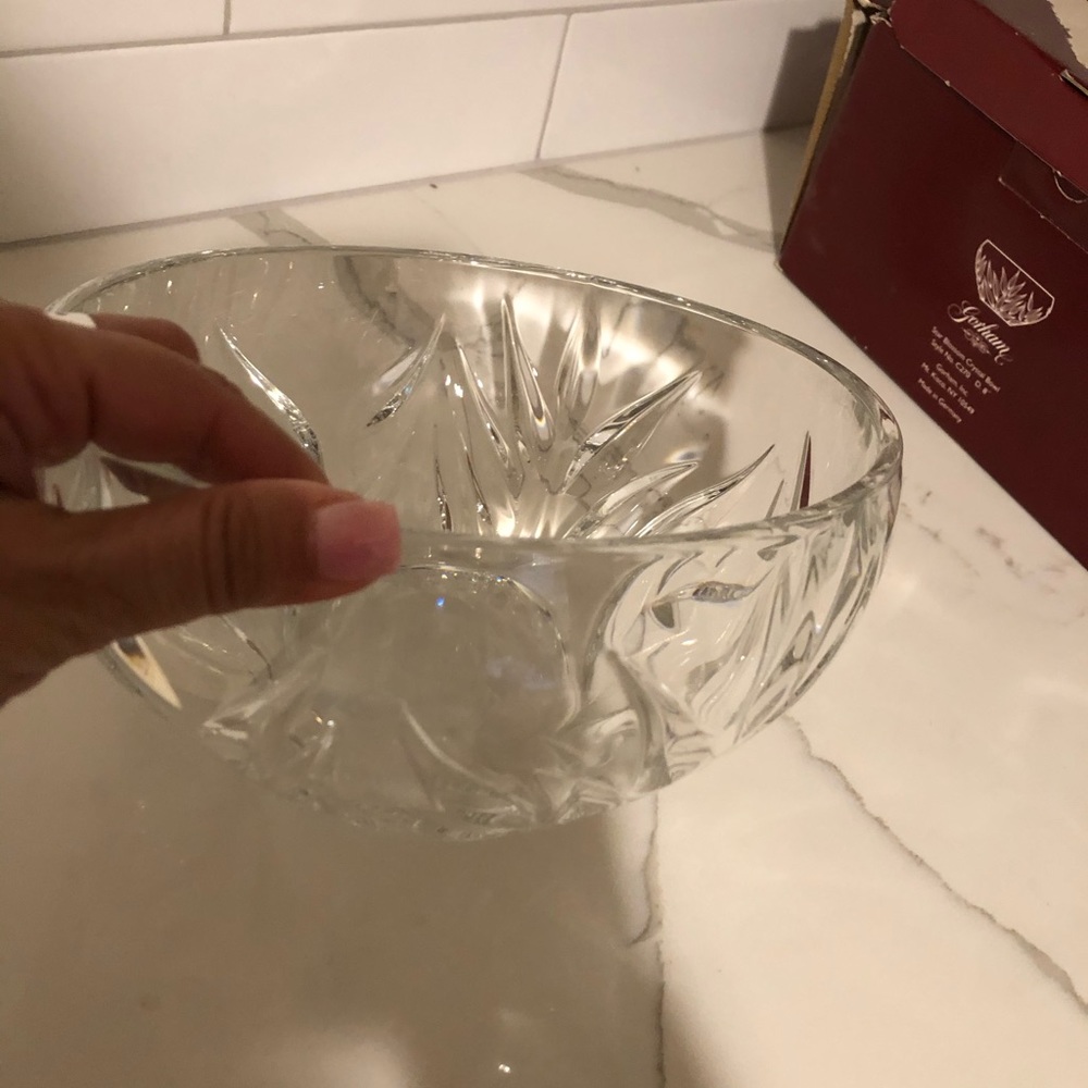 Gorham Crystal Bowl STAR BLOSSOM